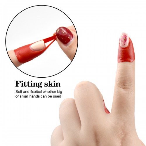 Pack of 80 Nail Polish Protector U-Shape Peel Off Tape, Disposable Nail Polish Stencil, Nails Edge Skin Protection Aid for Nail Painting, Maincure Tool for Nail Art