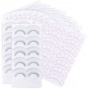 Eyelash Training Kit for Mannequin Head - 70 Pairs Practice Strips, 10 Pairs Self-Adhesive Lashes for Teaching Extensions