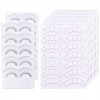 Eyelash Training Kit for Mannequin Head - 70 Pairs Practice Strips, 10 Pairs Self-Adhesive Lashes for Teaching Extensions